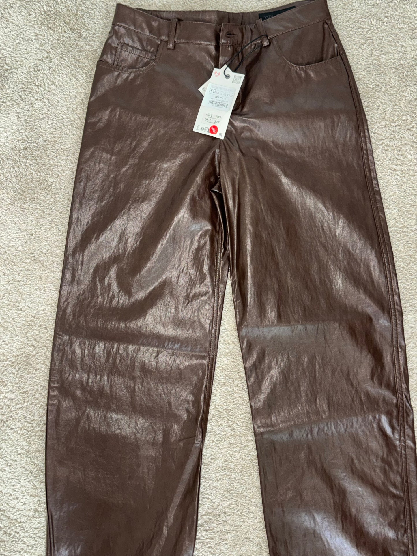 Closet sale Pantalón Zara cuero