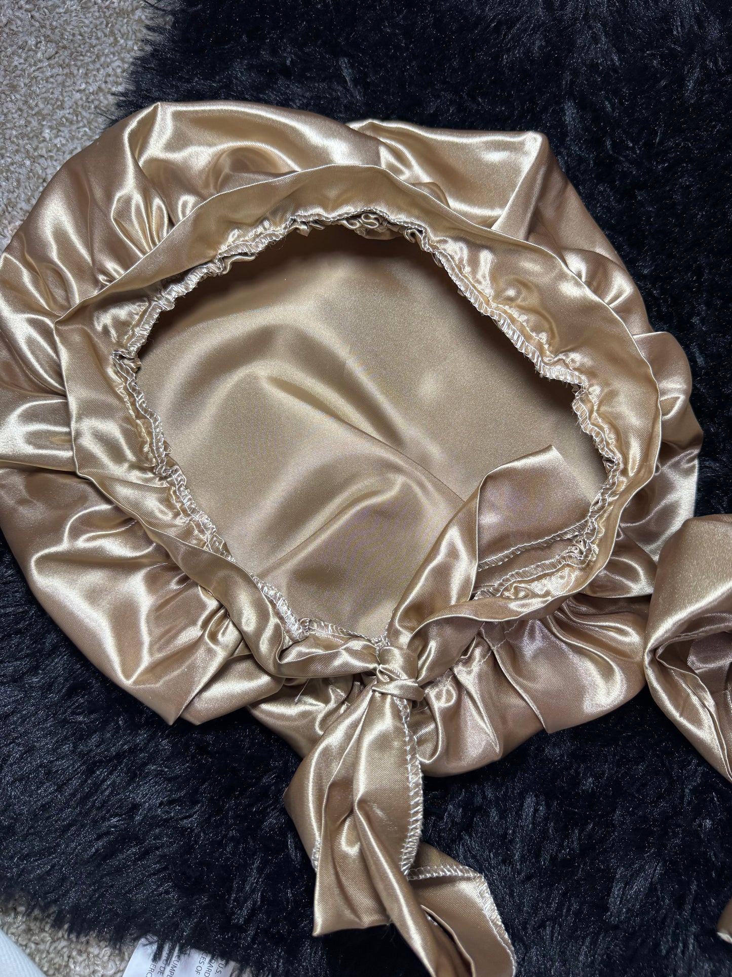 Hair roller champagne satin