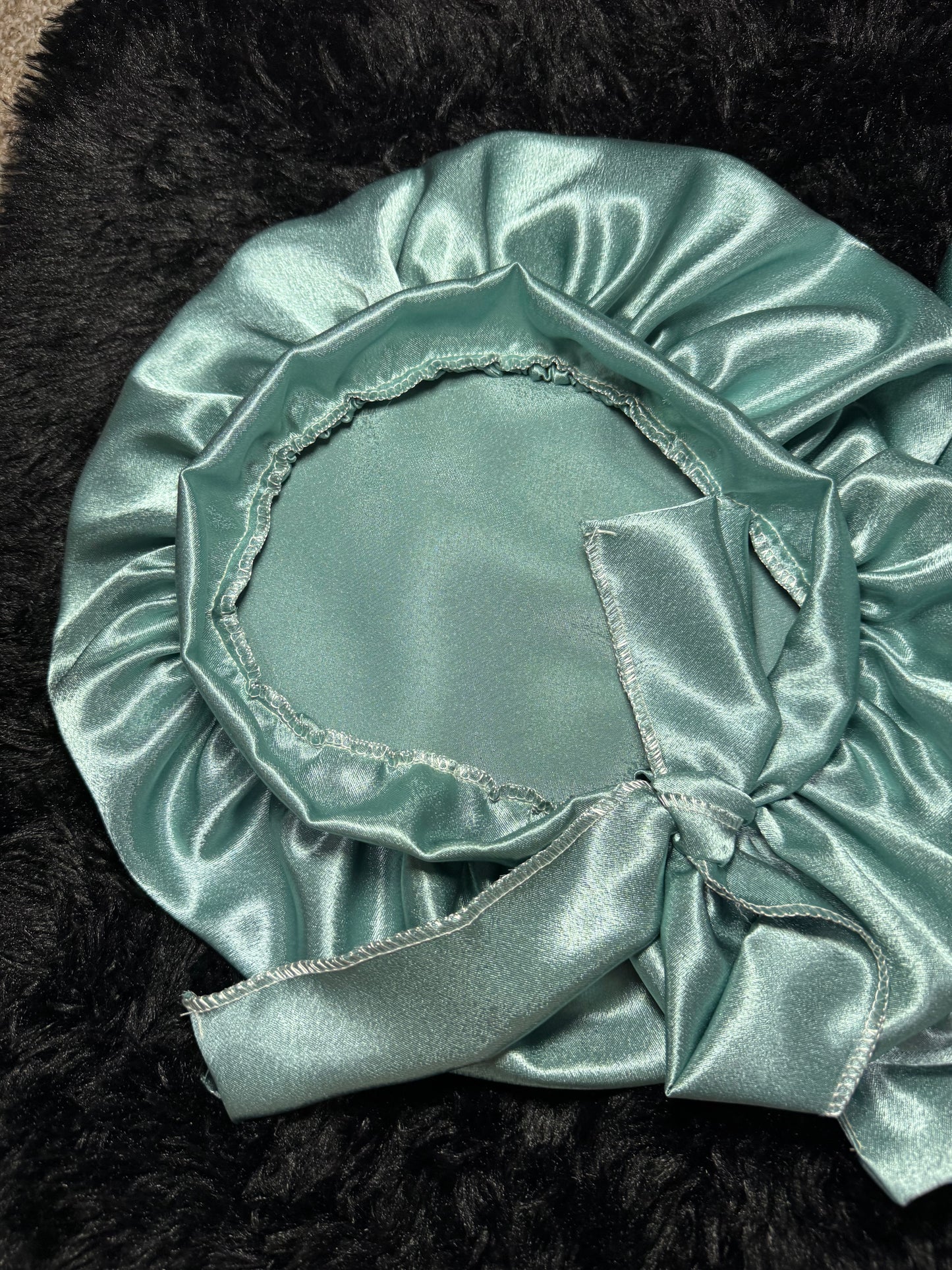 Hair roller mint satin