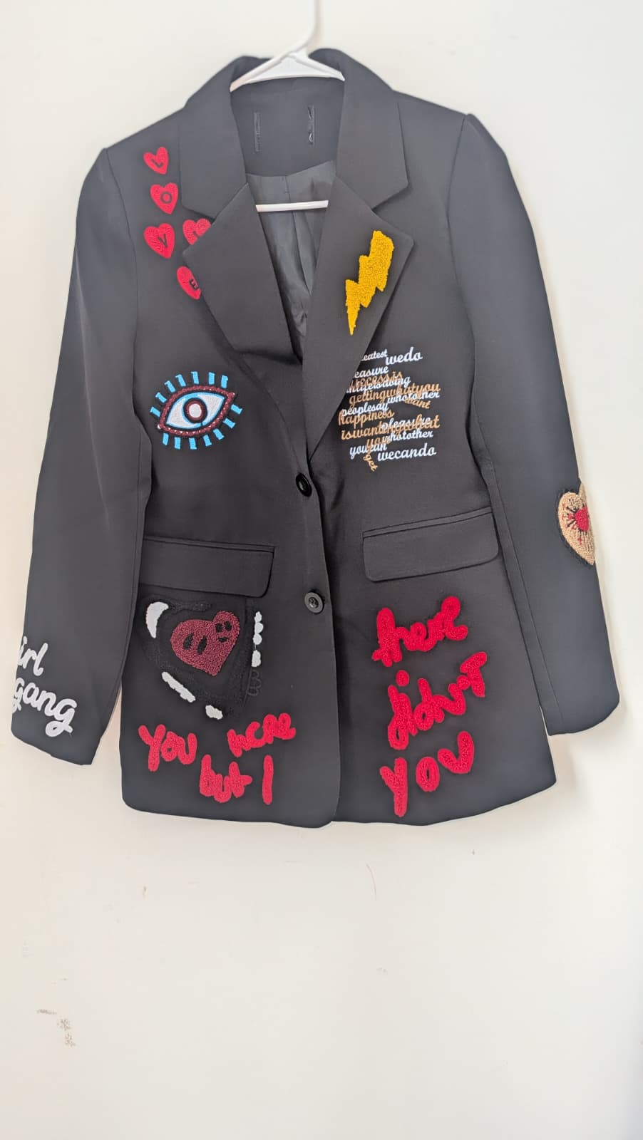 Blazer small negro con accesorios
