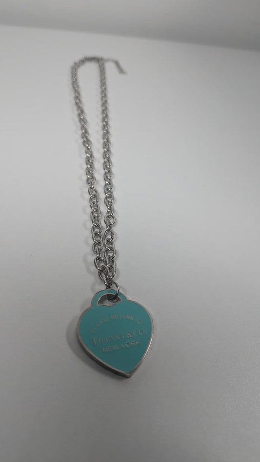 Collar Tiffany con estuche y caja