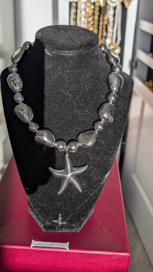 Collar plata 6 estrella