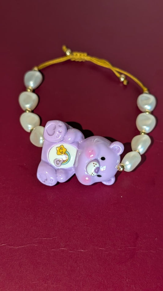Pulsera labubu morado