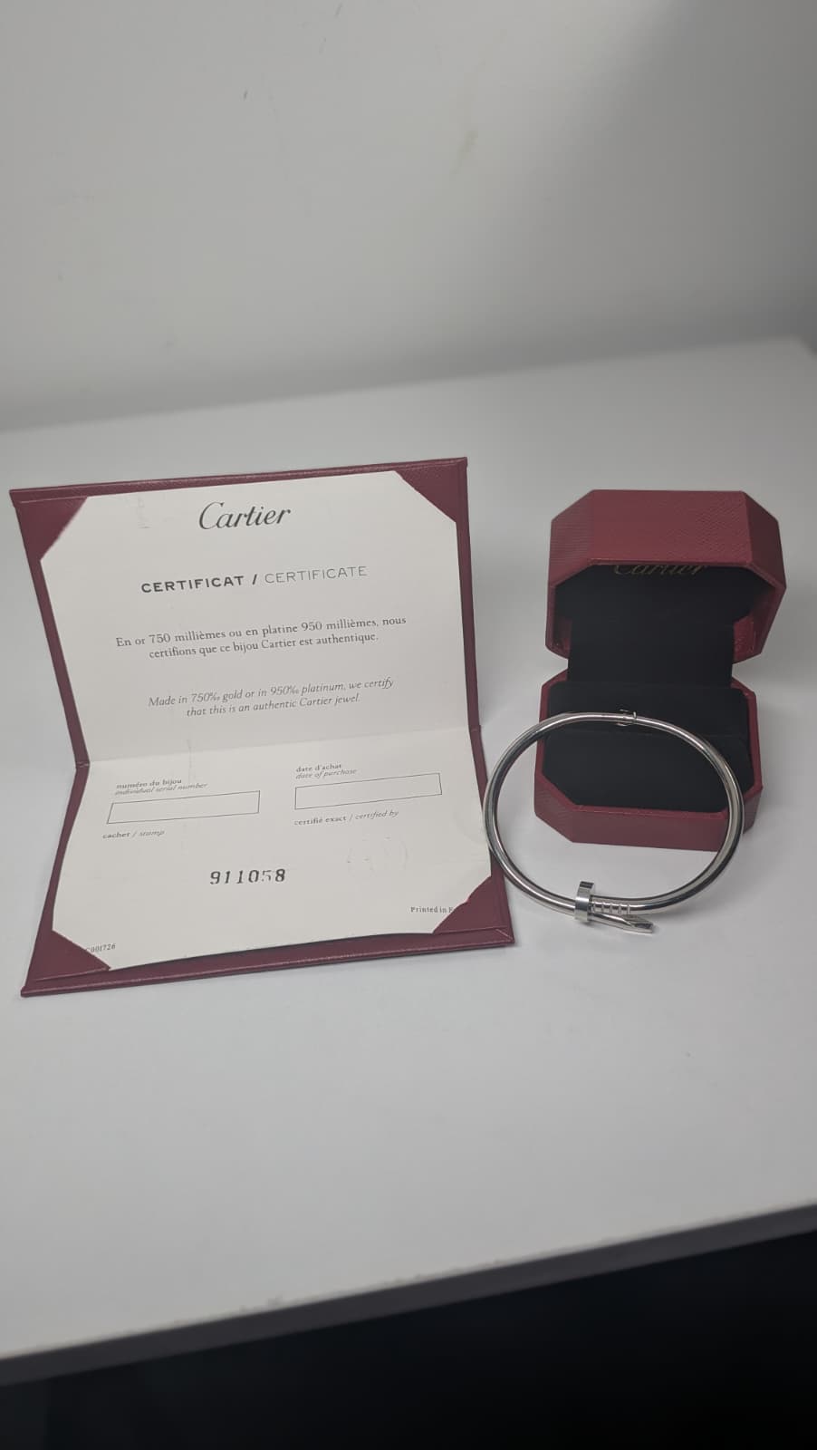 Brazalete Cartier plata