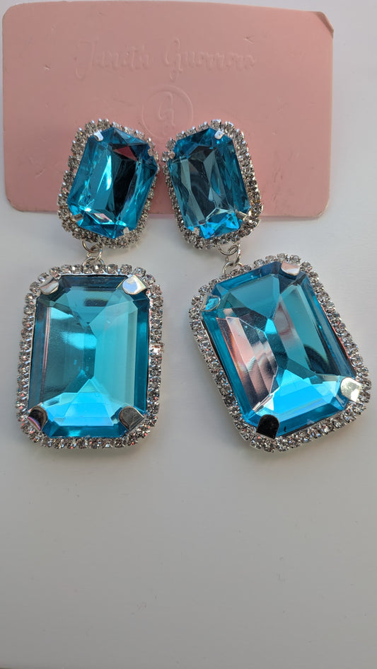 Aretes azul diamanté