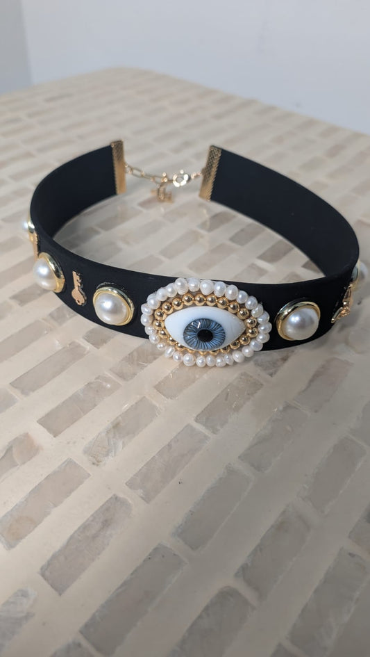 Choker ojo negro
