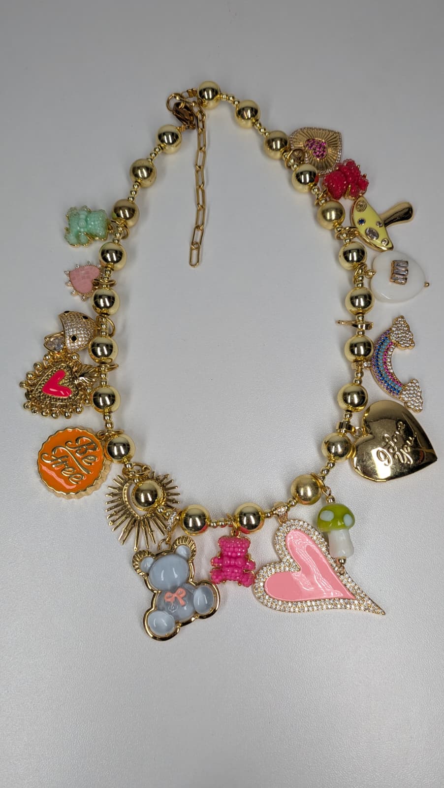 Collar osito charms