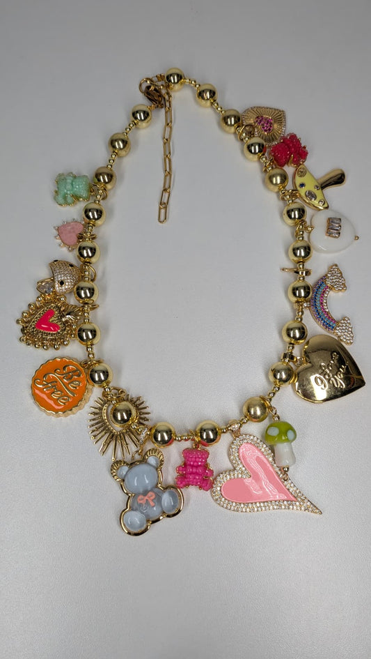 Collar osito charms