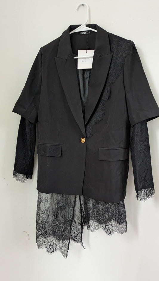 Blazer negro encaje