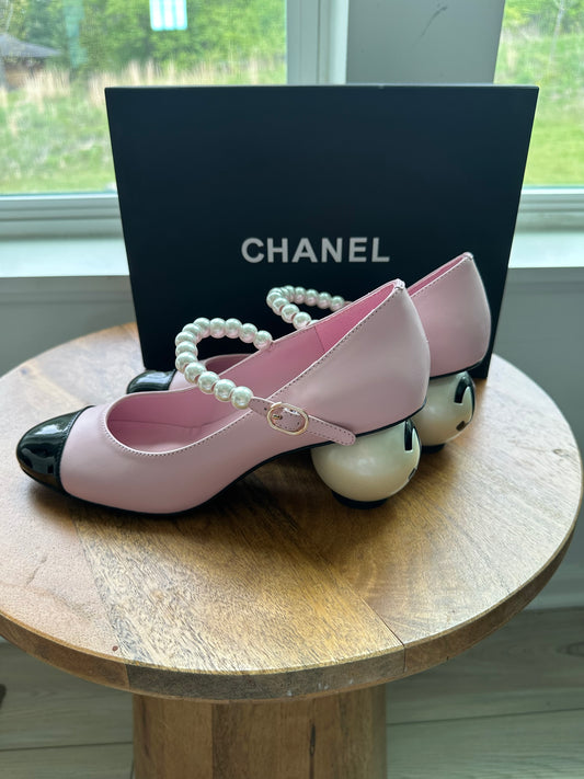 Tacones Chanel Rosita’s esfera talla 8 top quality