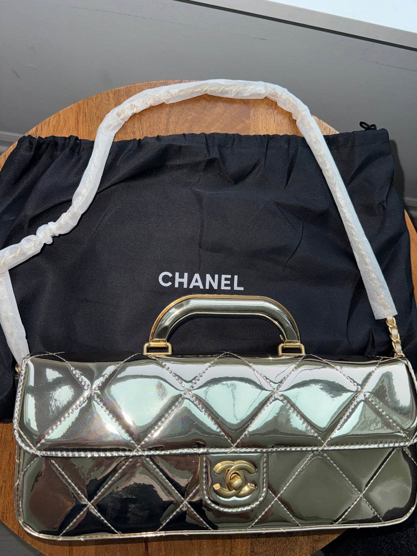 Bolsa Chanel Dorada top quality