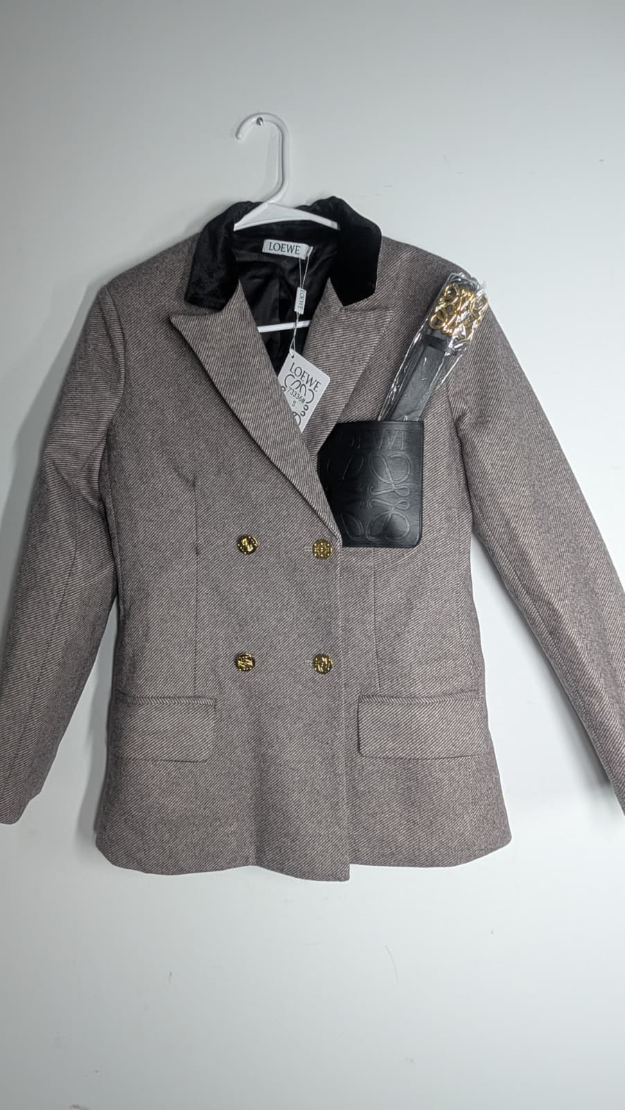 Blazer Loewe small con cinturon