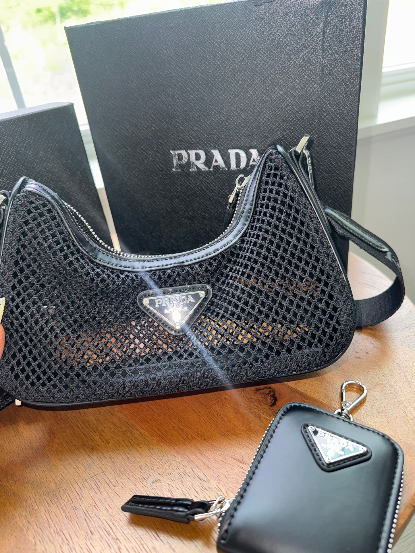 Set Prada bolsa y sombrero top quality