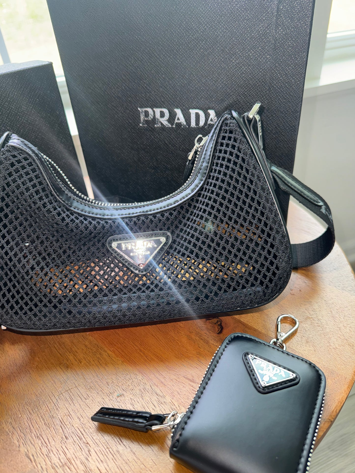 Set Prada bolsa y sombrero top quality