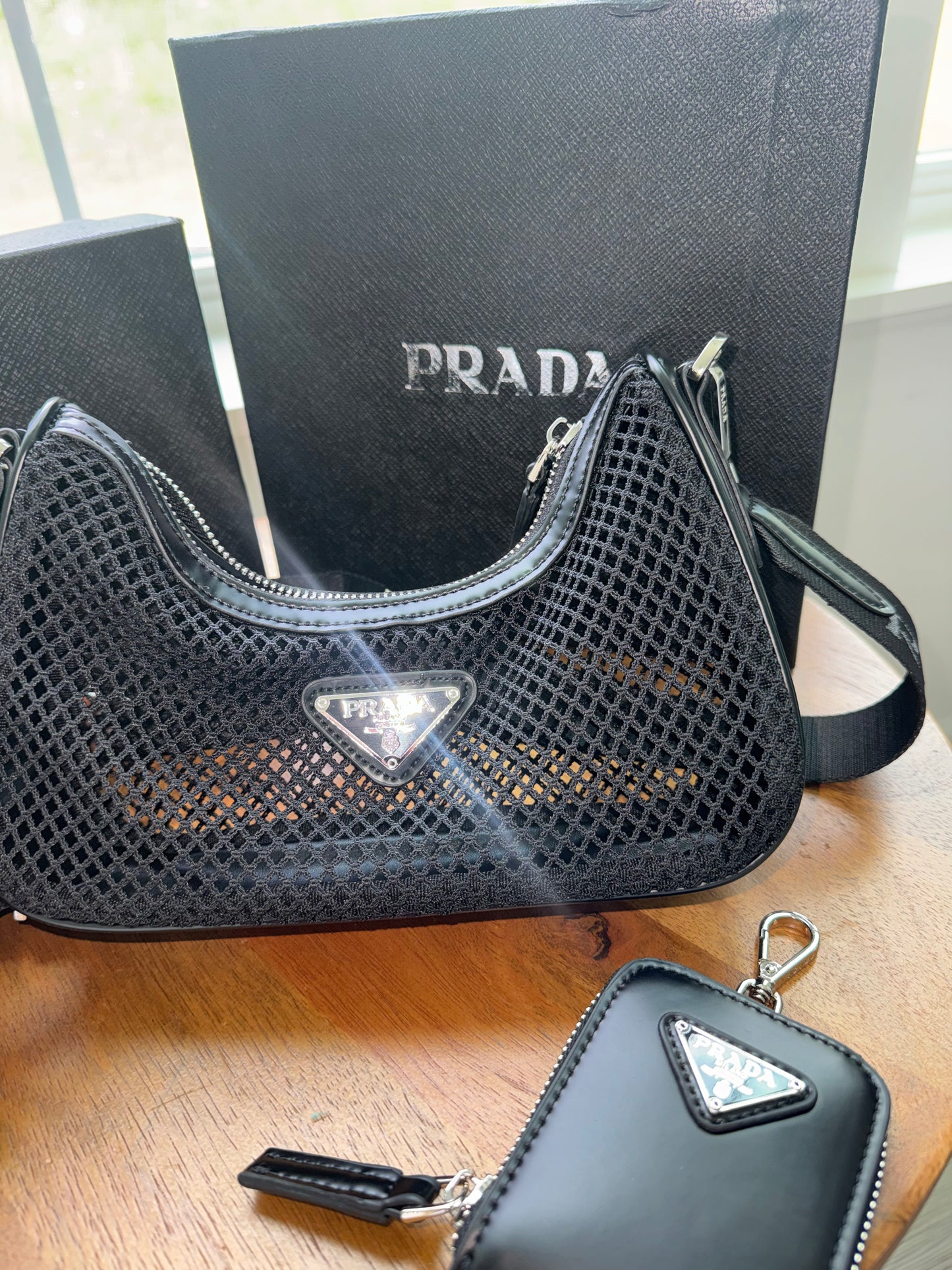 Set Prada bolsa y sombrero top quality