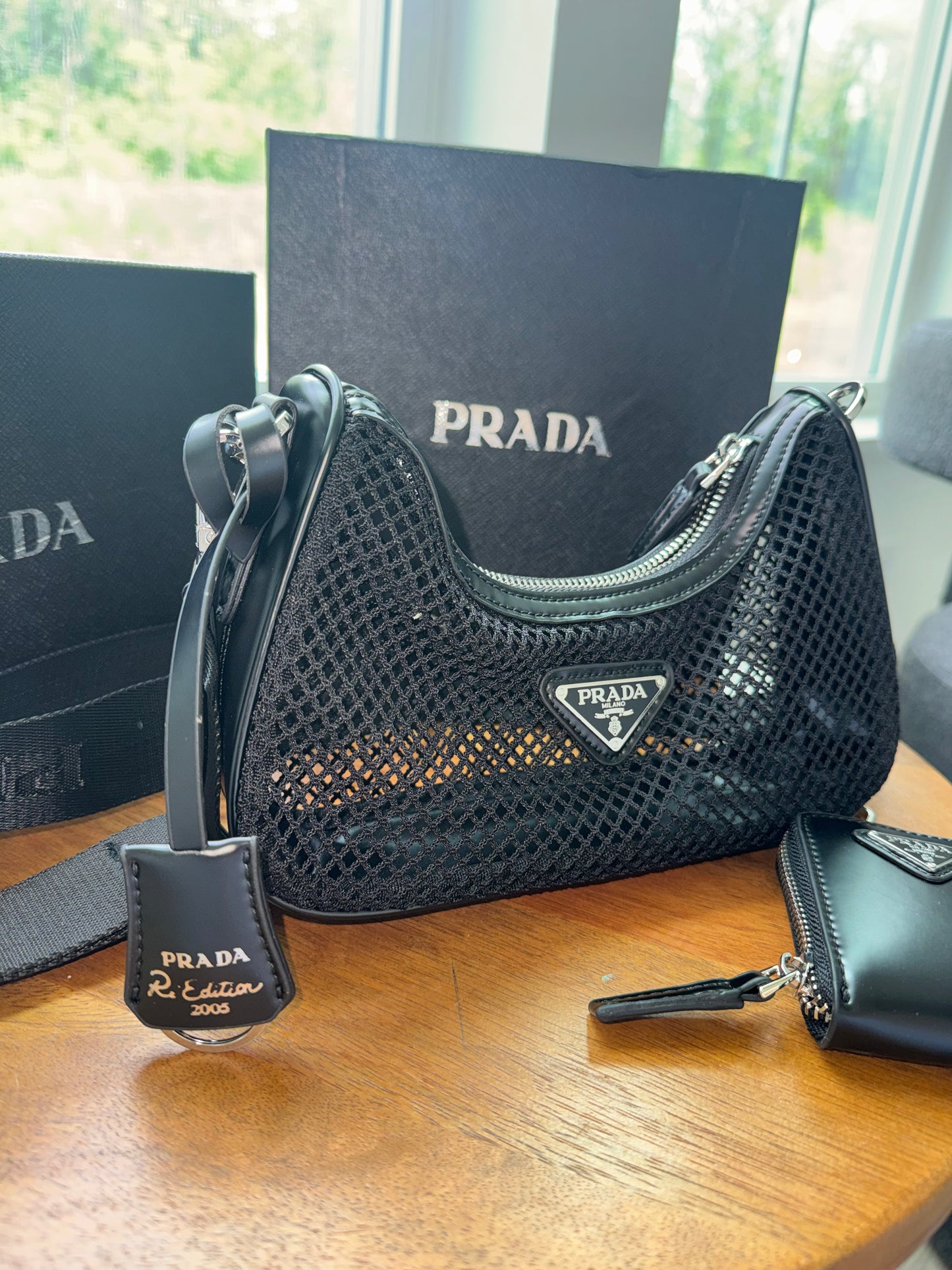 Set Prada bolsa y sombrero top quality
