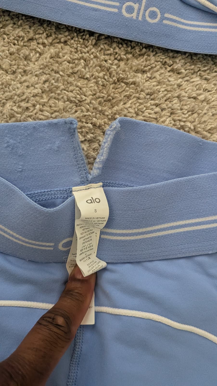 Set alo azul small closet sale