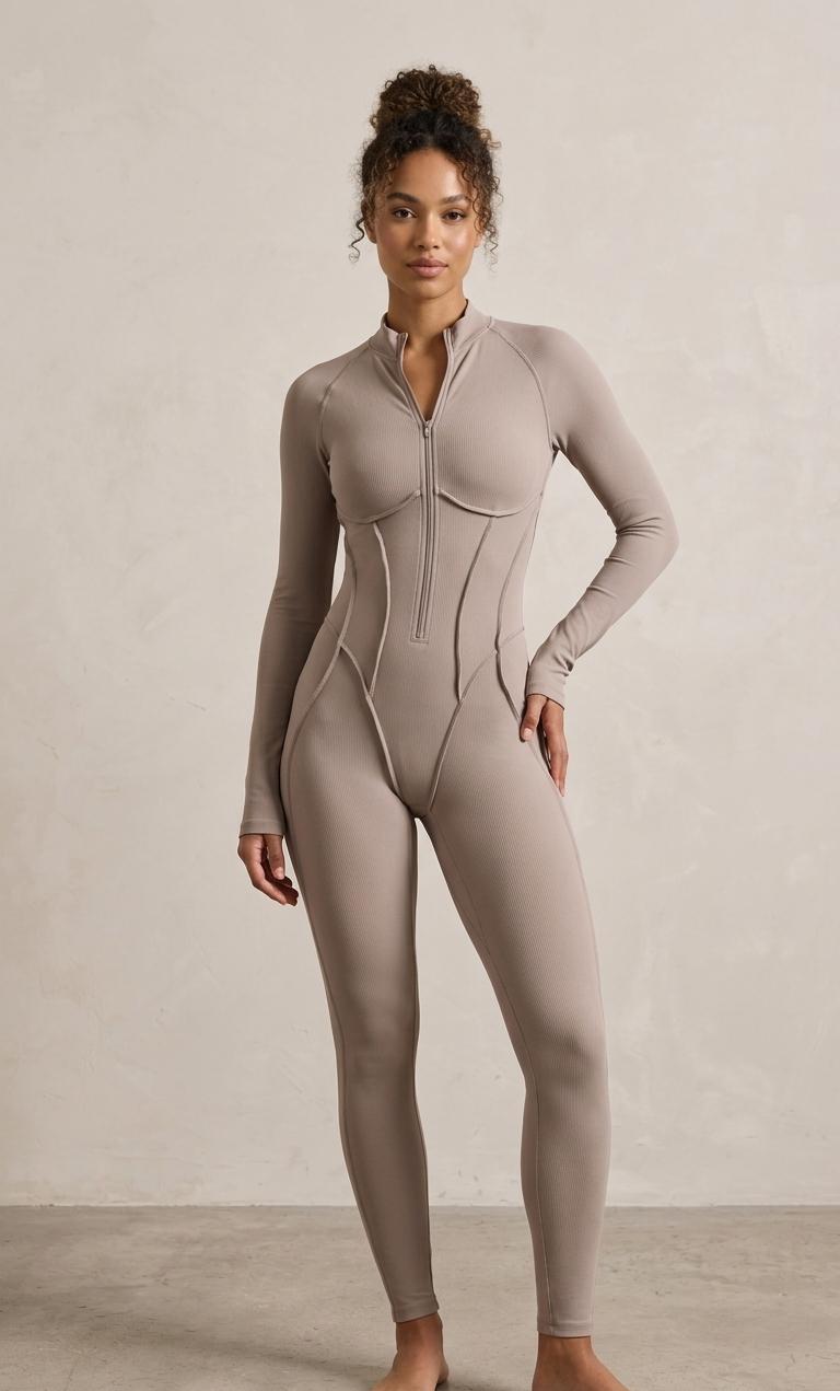 Jumpsuit beige small closet sale nuevo