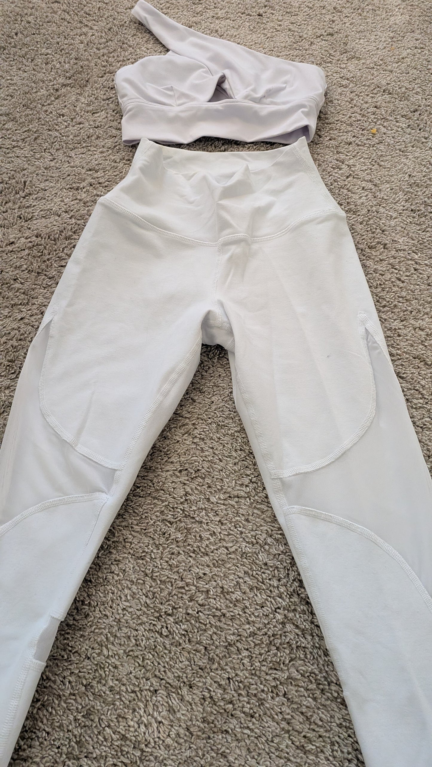 Set alo blanco XXS closet sale estira mucho