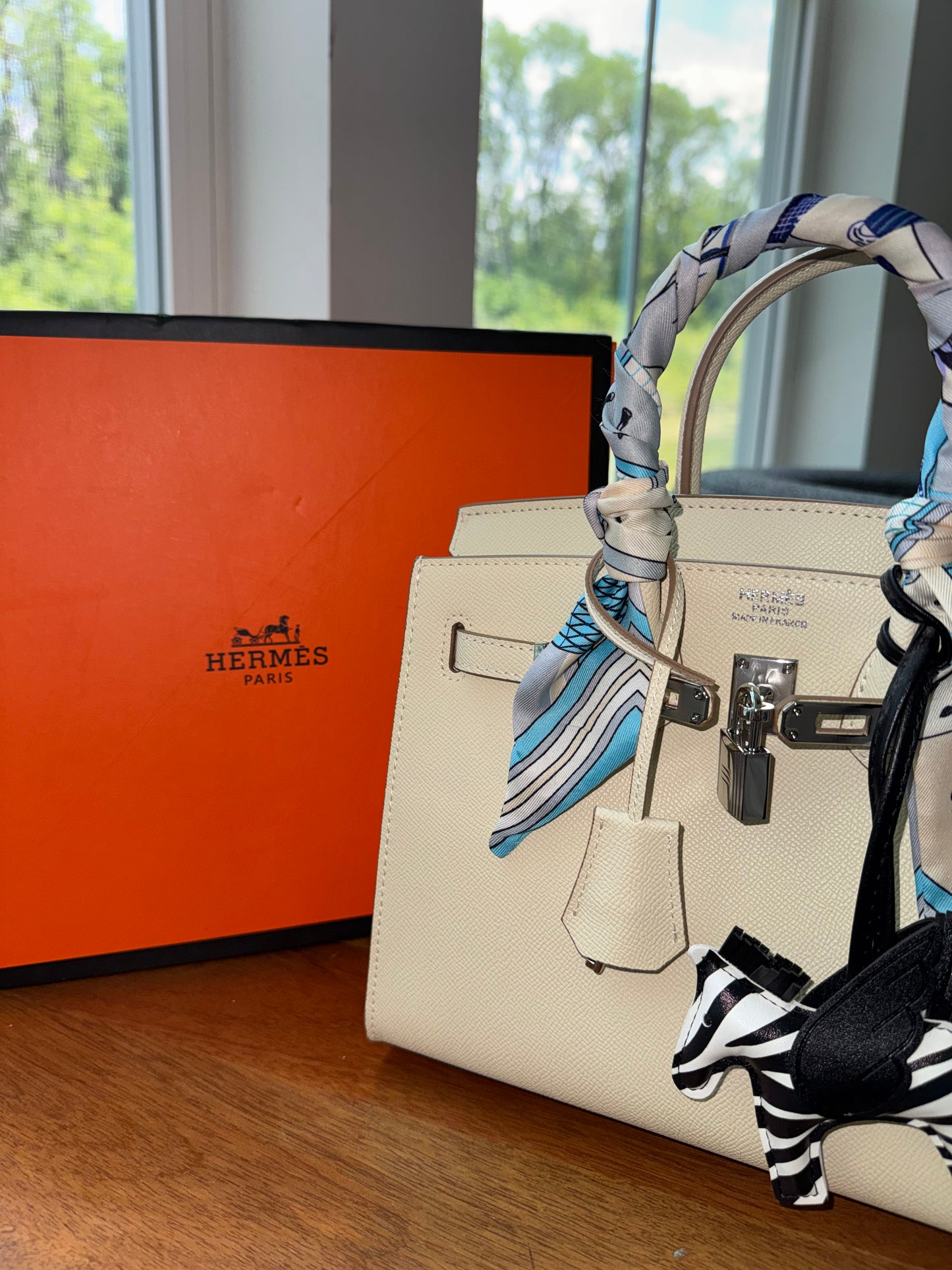Birkin beige top quality con accesorios , candado , cubre polvo y caja