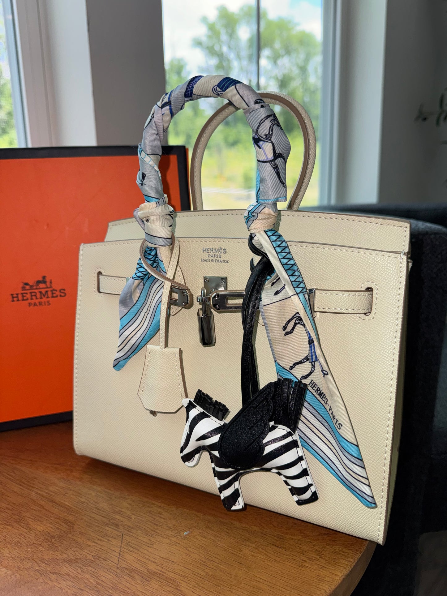 Birkin beige top quality con accesorios , candado , cubre polvo y caja