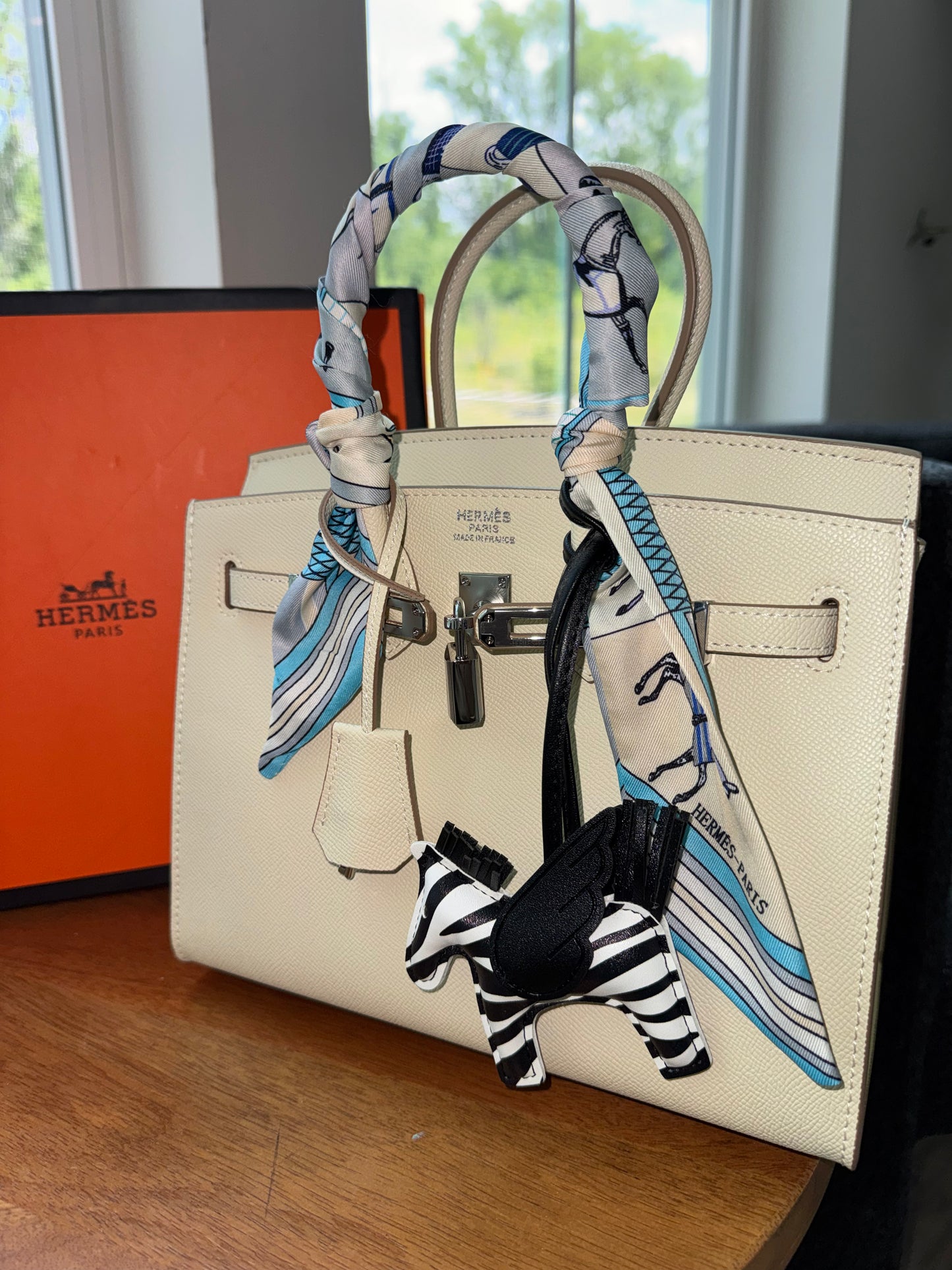 Birkin beige top quality con accesorios , candado , cubre polvo y caja