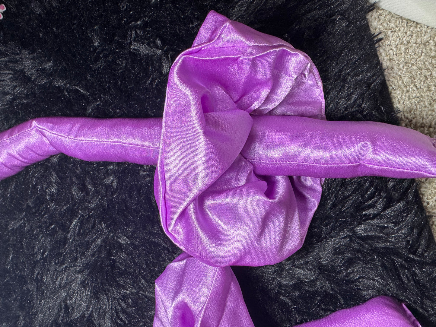 Hair roller fuchsia satin