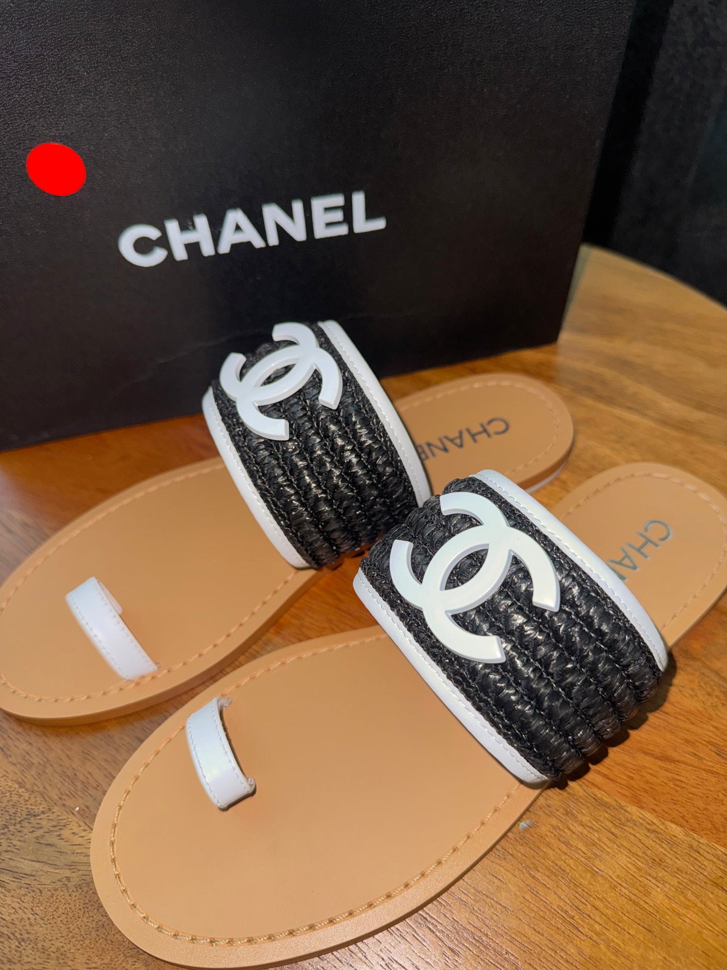 Sandalias Chanel negras talla 8 top quality