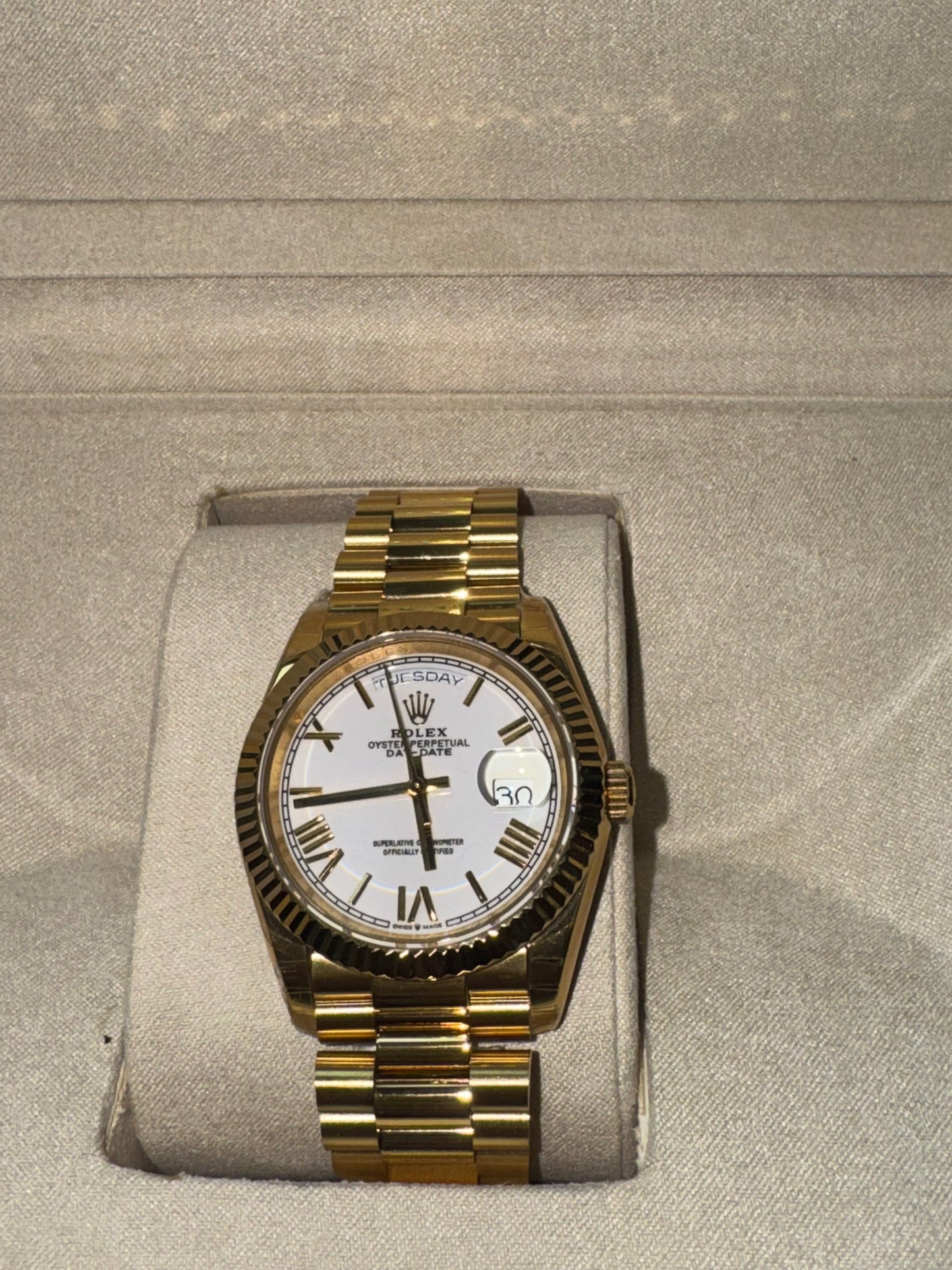 Rolex dorado top quality