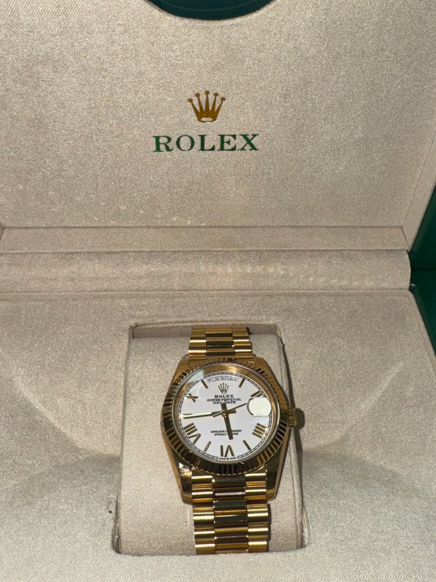 Rolex dorado top quality