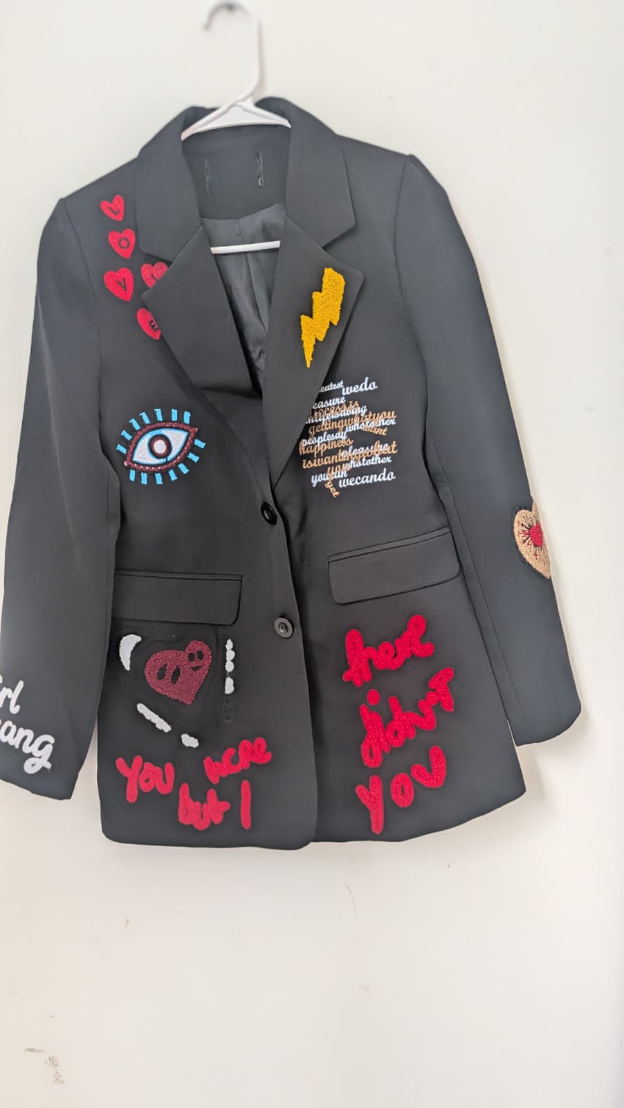 Blazer small negro con accesorios