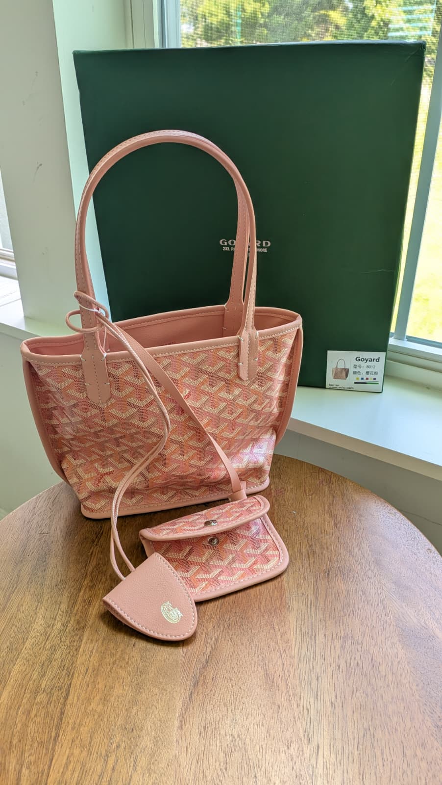 Bolsa goyard Rosa top quality con caja