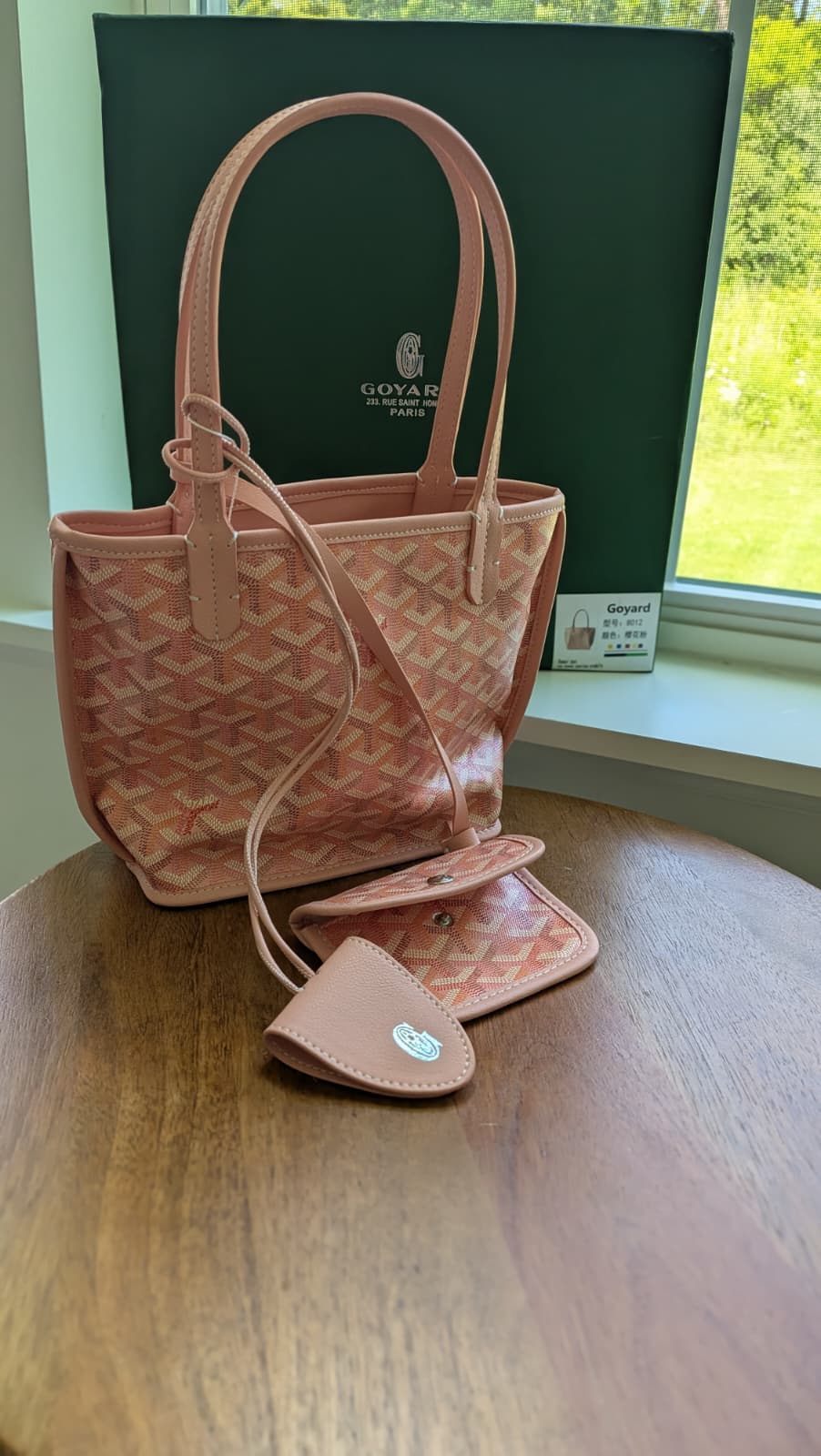 Bolsa goyard Rosa top quality con caja