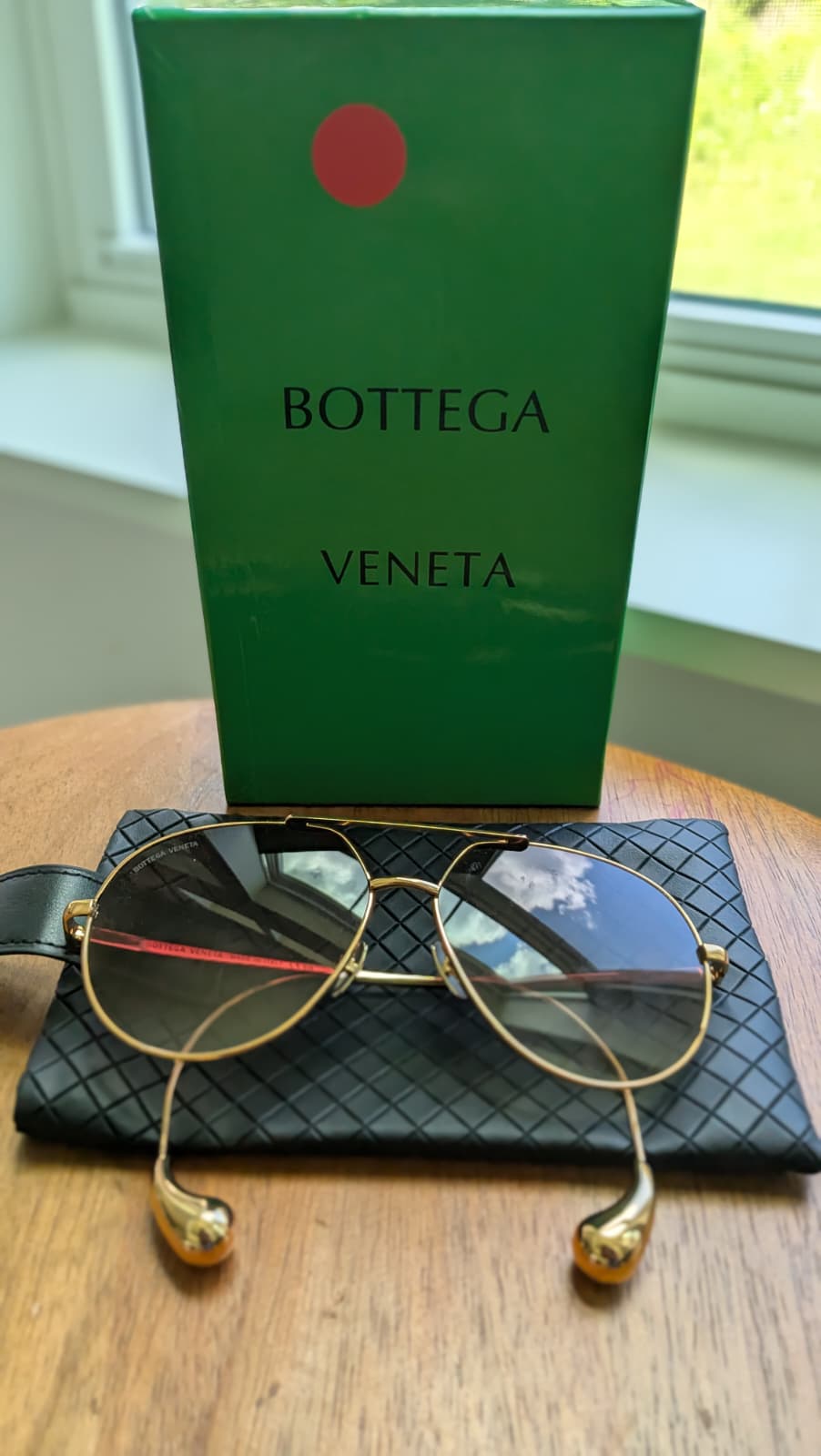 Lentes bottega top quality con estuche y caja