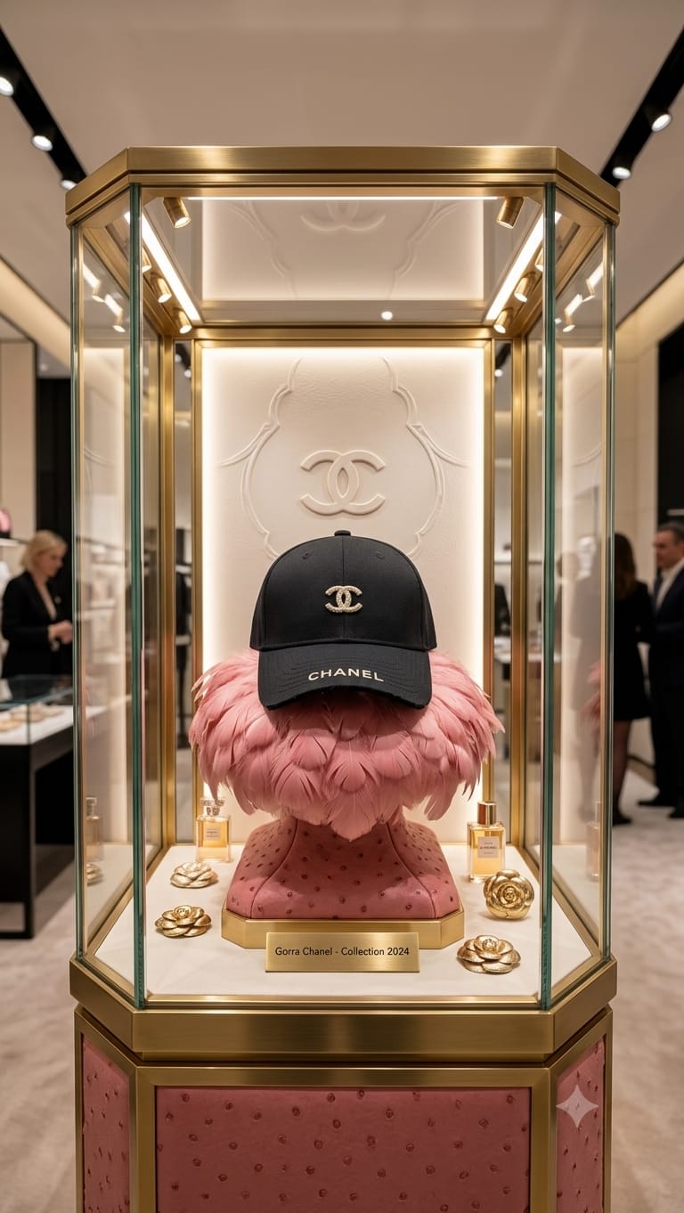 Gorra chanel negra top quality