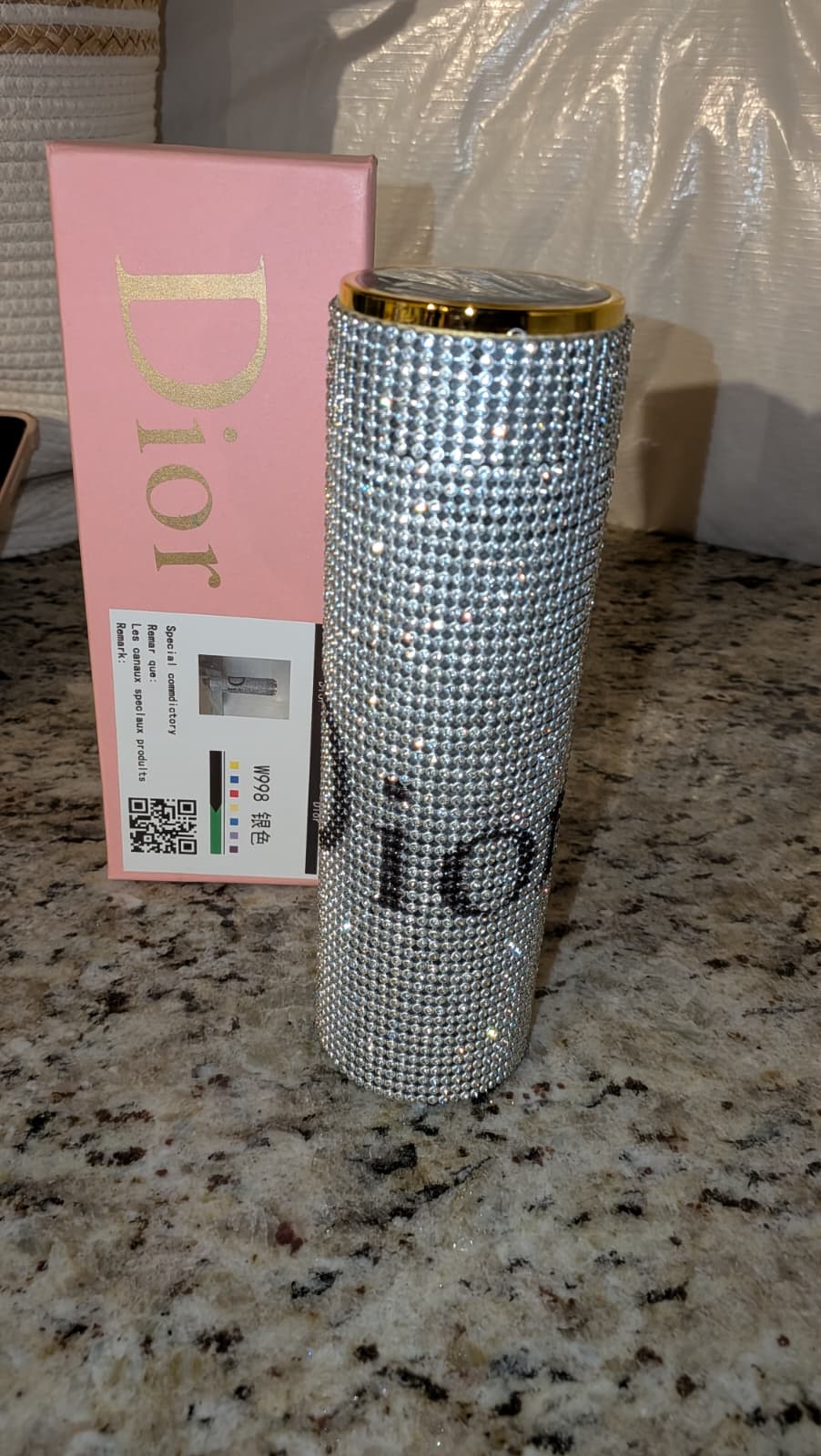 Termo Dior con brillos