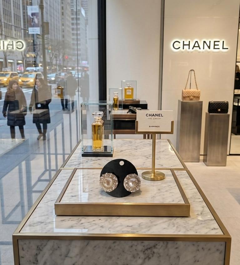 Aretes Chanel Perla