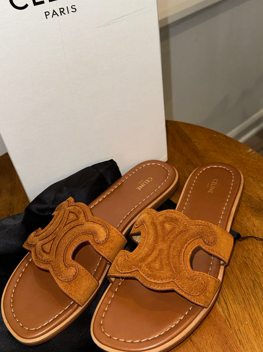 Sandalias Celine talla 8 con cubre polvo y caja top quality