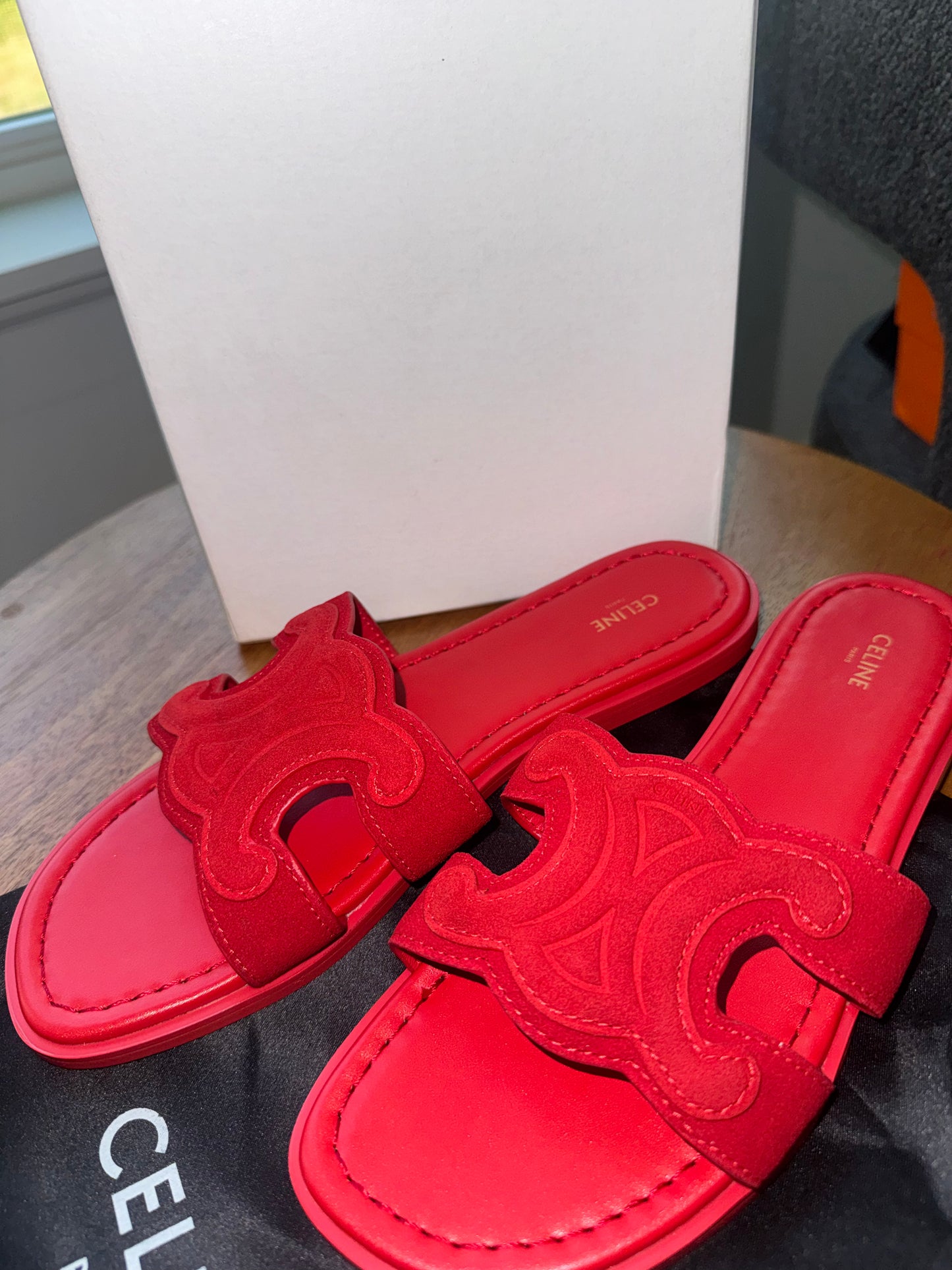 Sandalias Celine Rojas talla 8 top quality nueva temporada