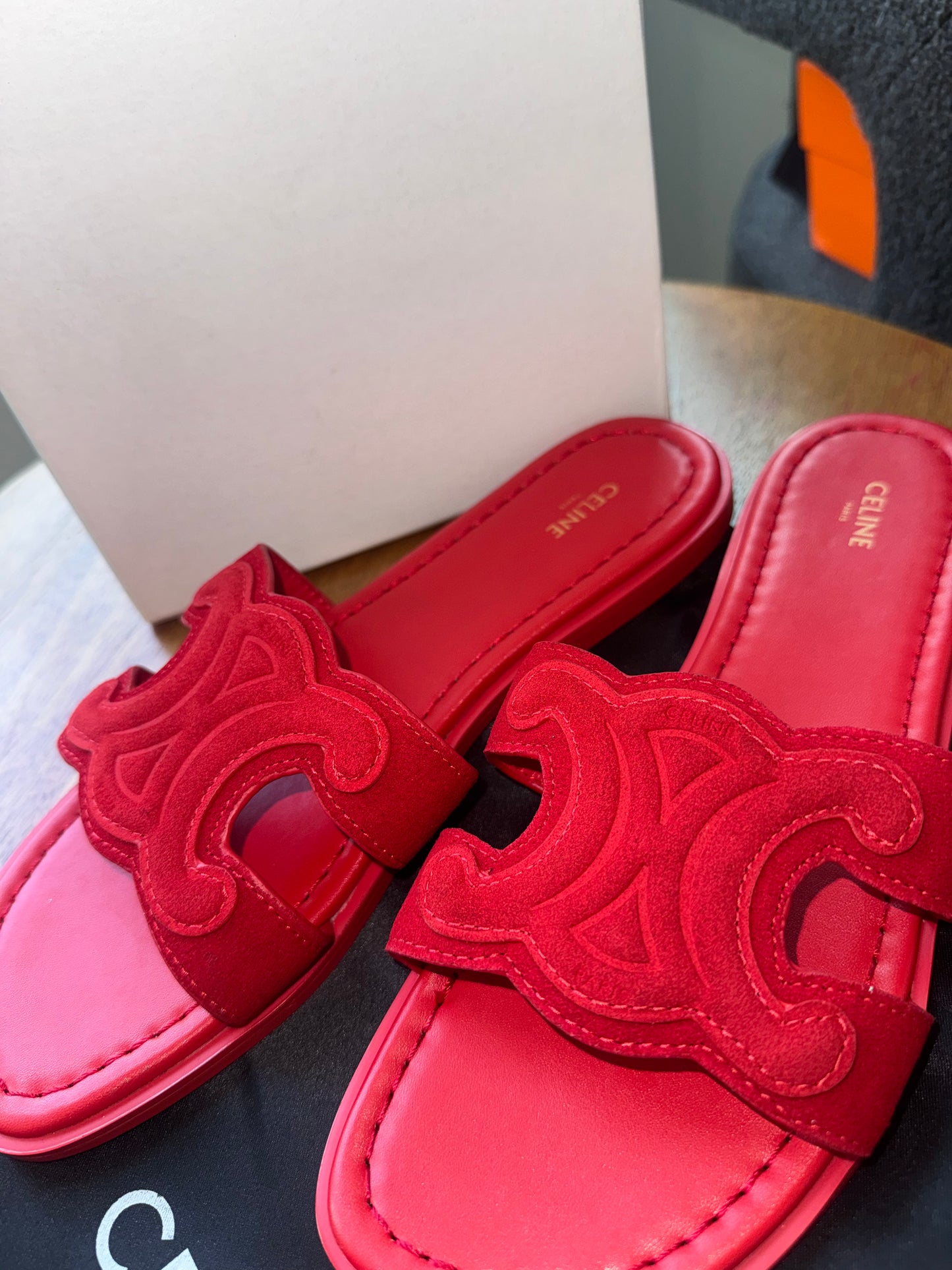 Sandalias Celine Rojas talla 8 top quality nueva temporada