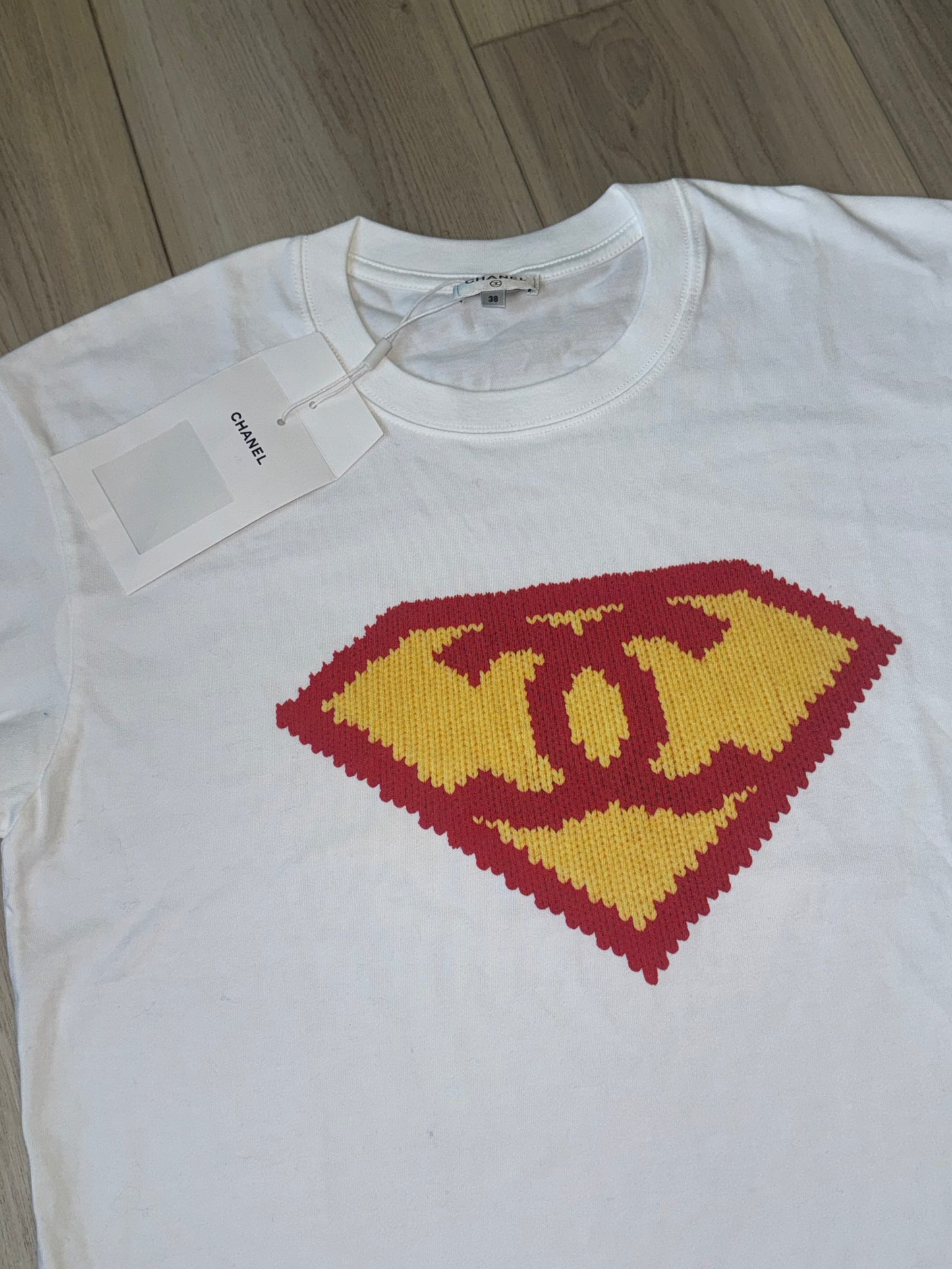 Playera Chanel mediana super man top quality