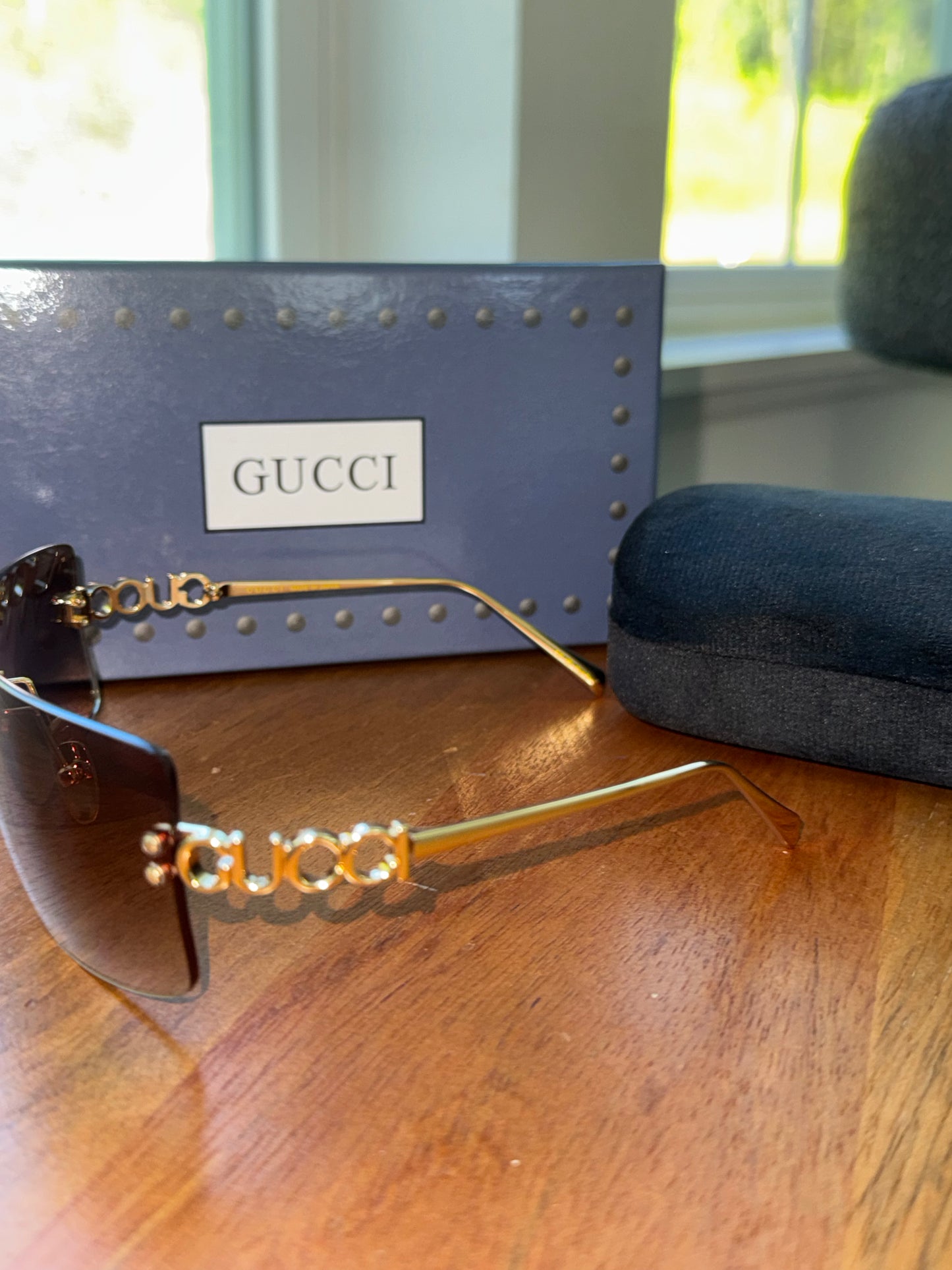 Lentes Gucci top quality con caja y estuche