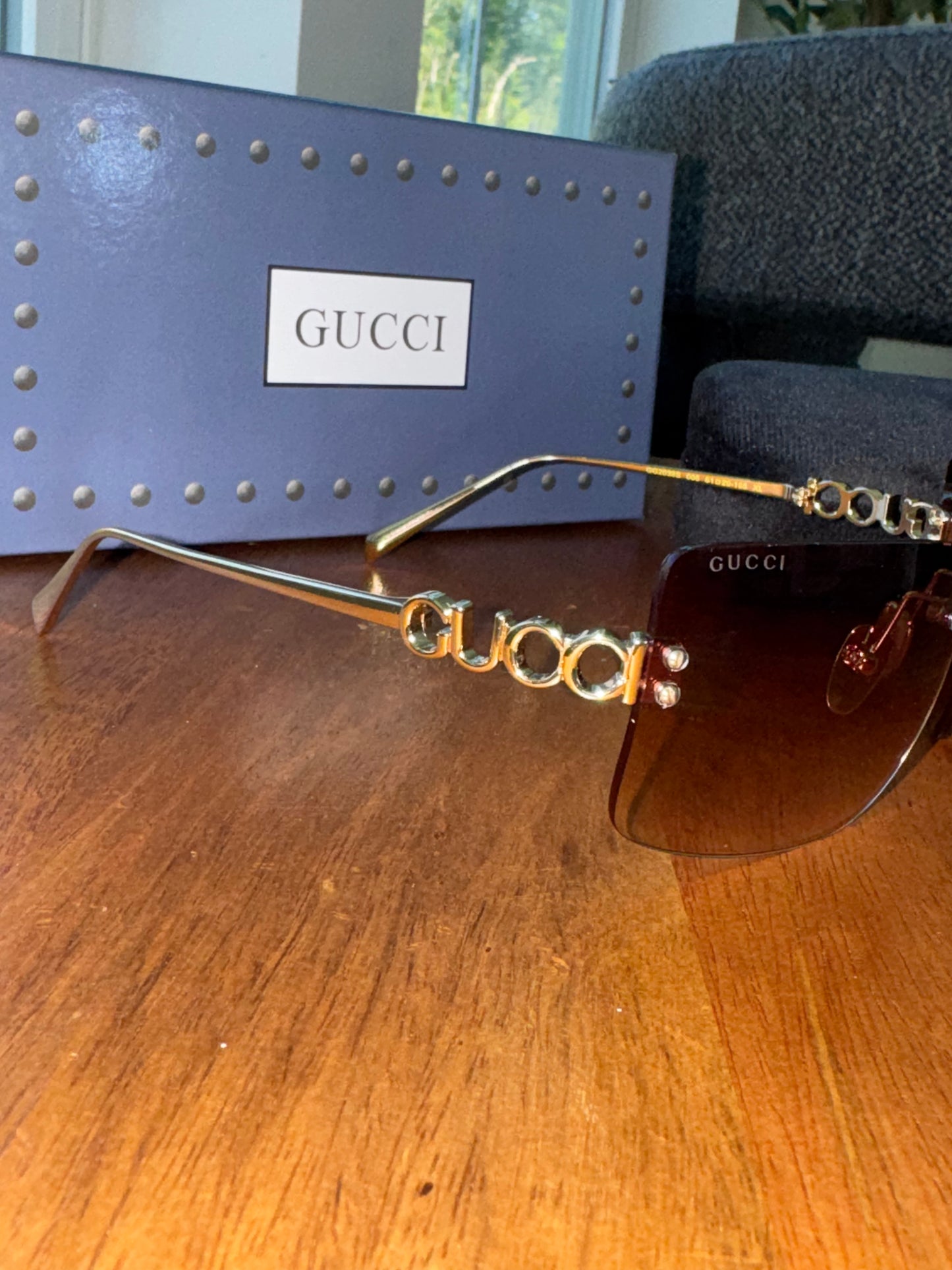Lentes Gucci top quality con caja y estuche