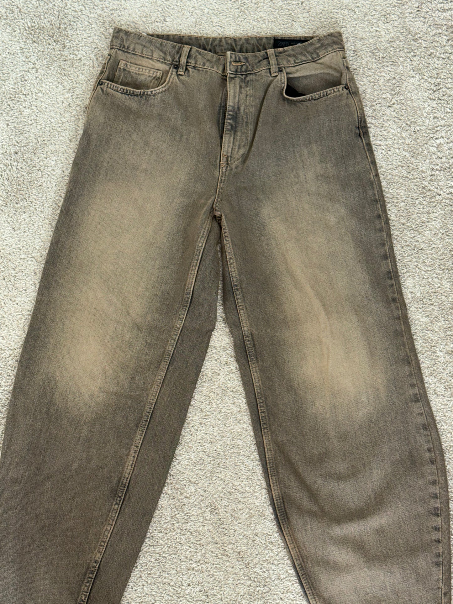 Closet sale pantalón Zara talla 8 super baggy Deslavado