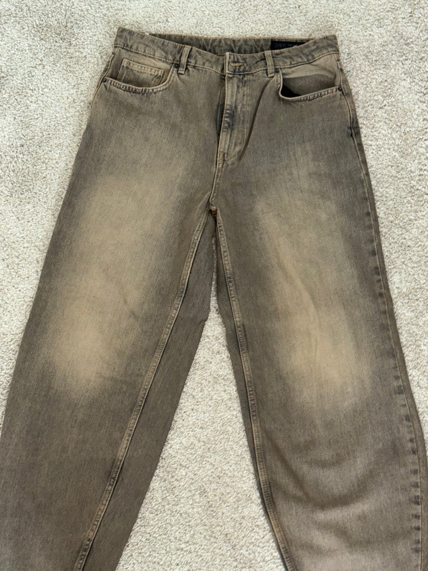 Closet sale pantalón Zara talla 8 super baggy Deslavado