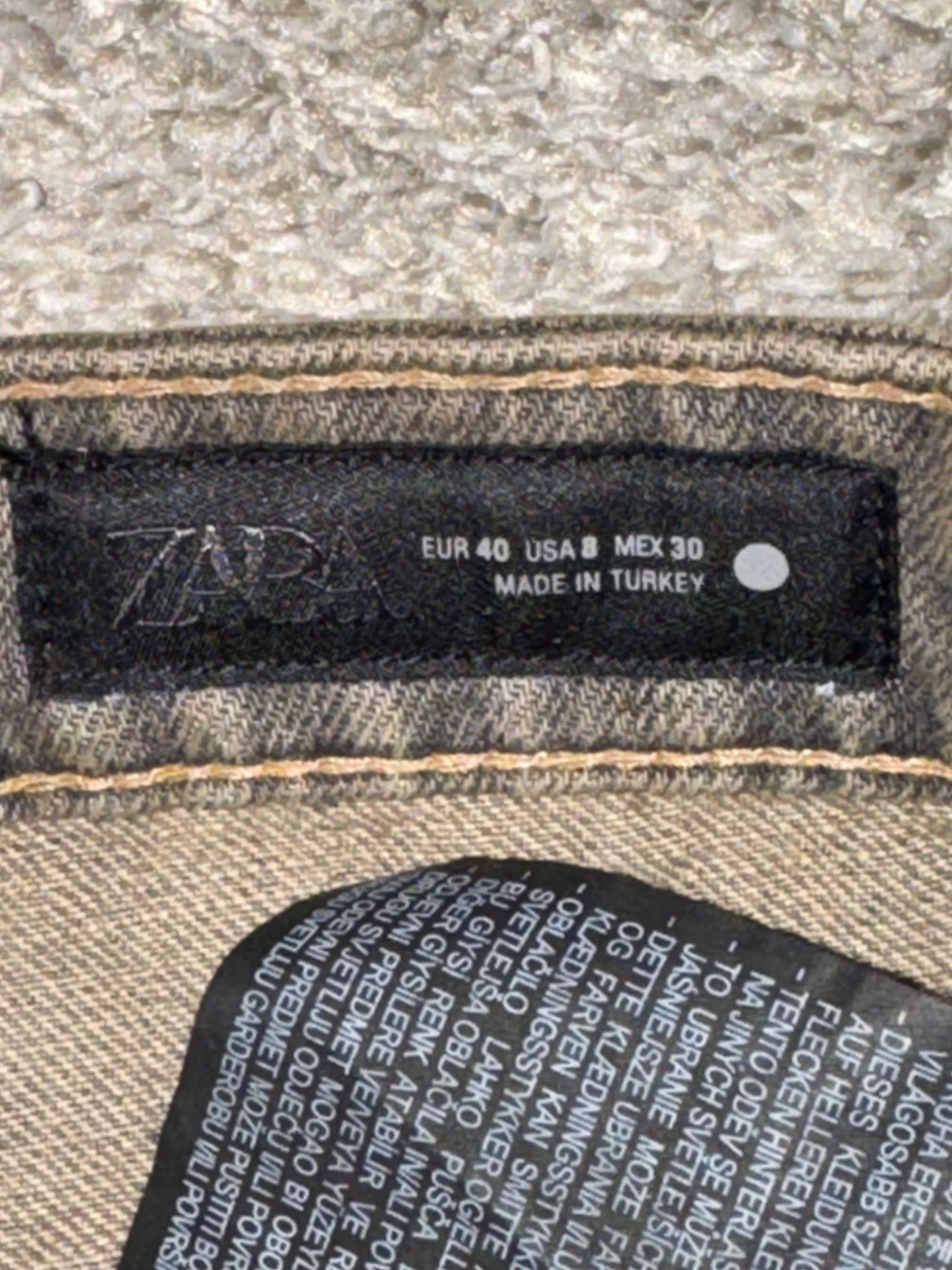 Closet sale pantalón Zara talla 8 super baggy Deslavado