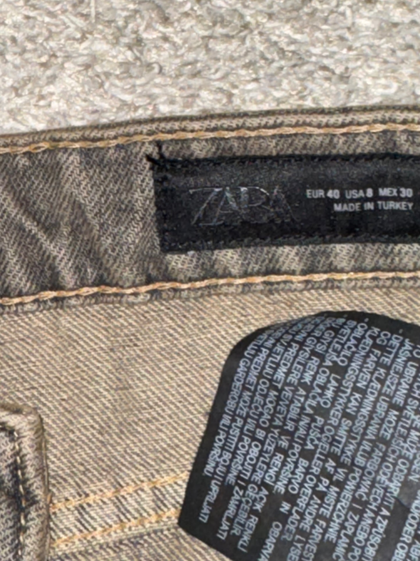 Closet sale pantalón Zara talla 8 super baggy Deslavado
