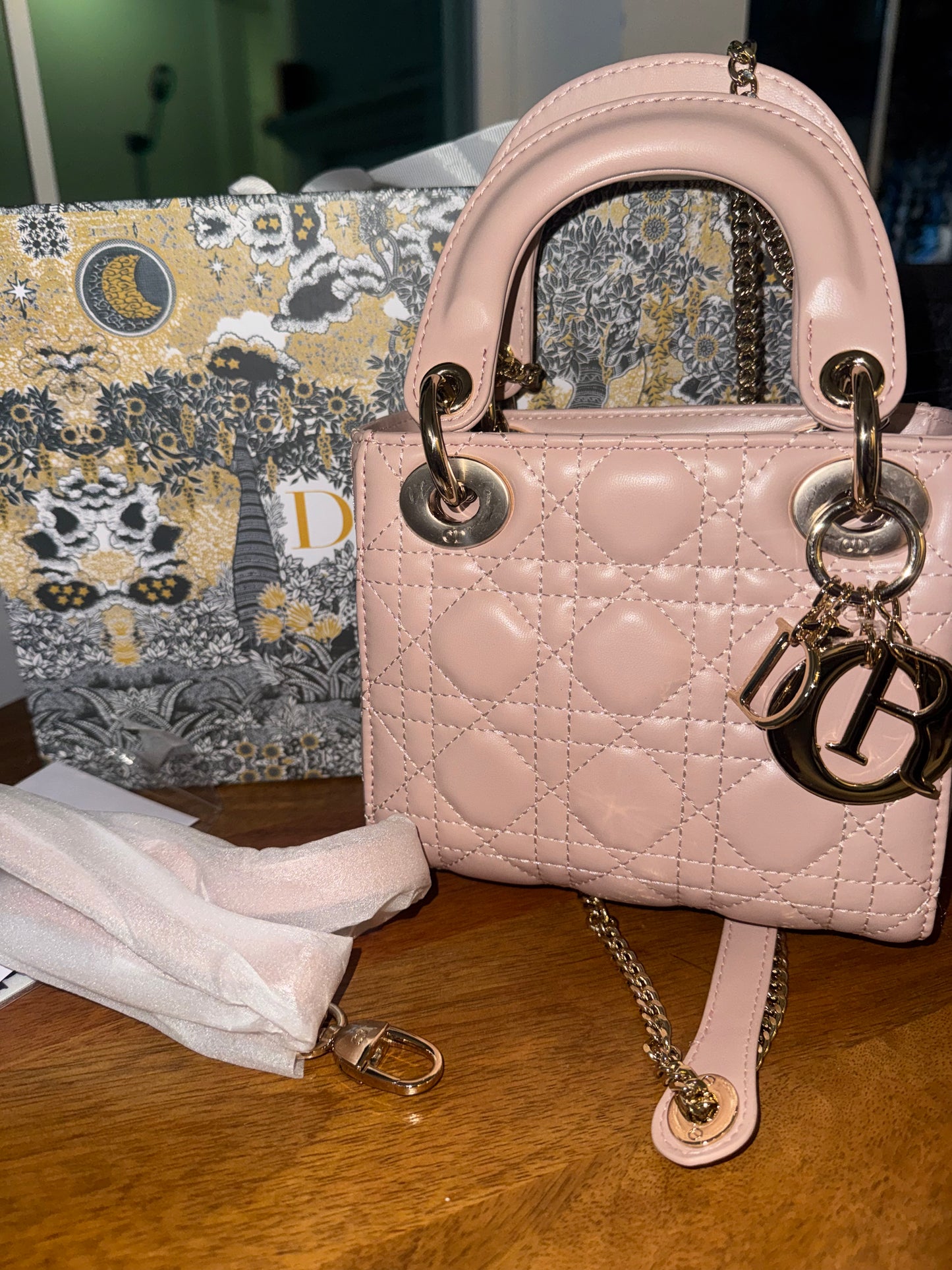 Bolsa lady Dior rosita top quality
