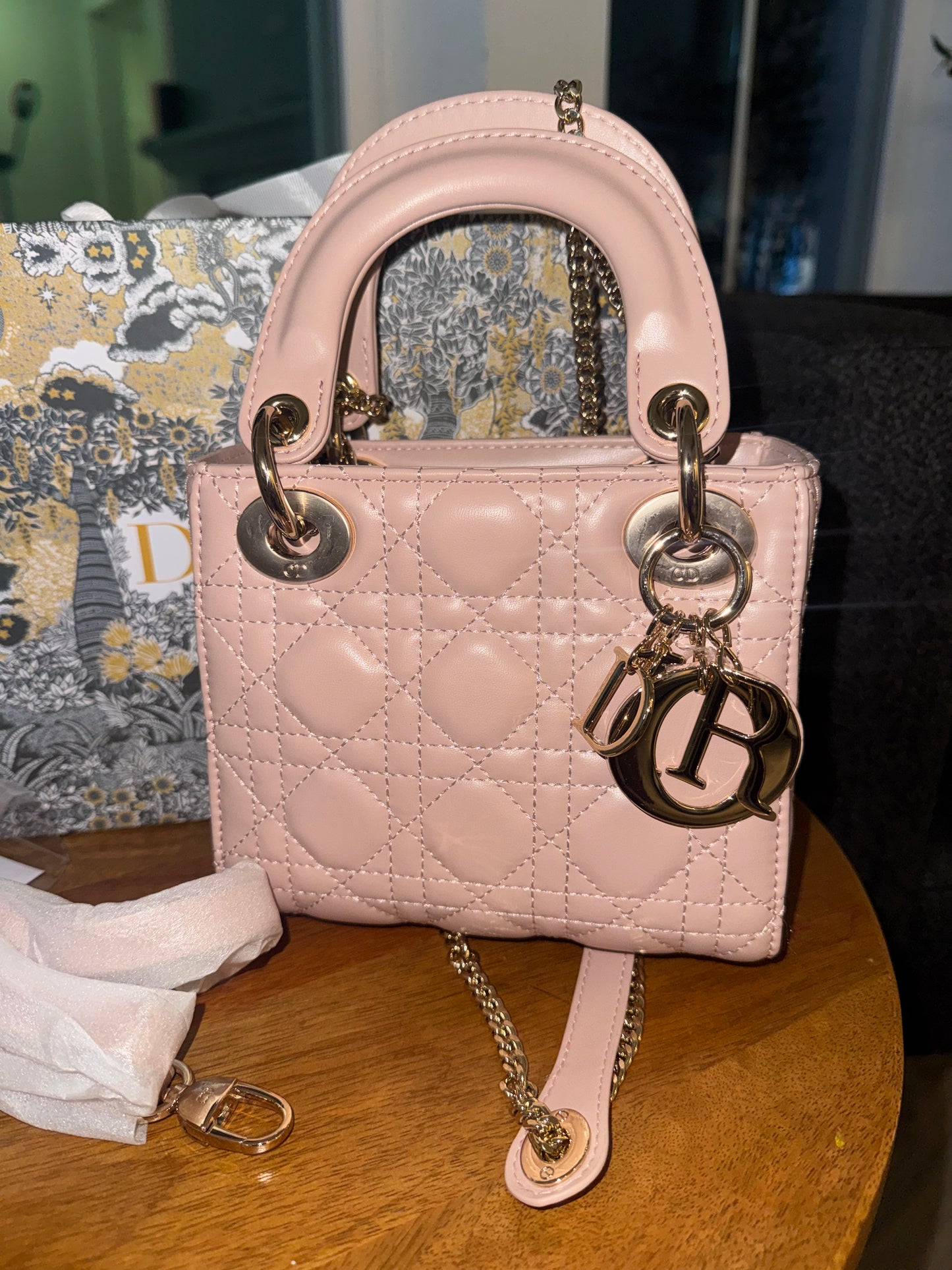 Bolsa lady Dior rosita top quality