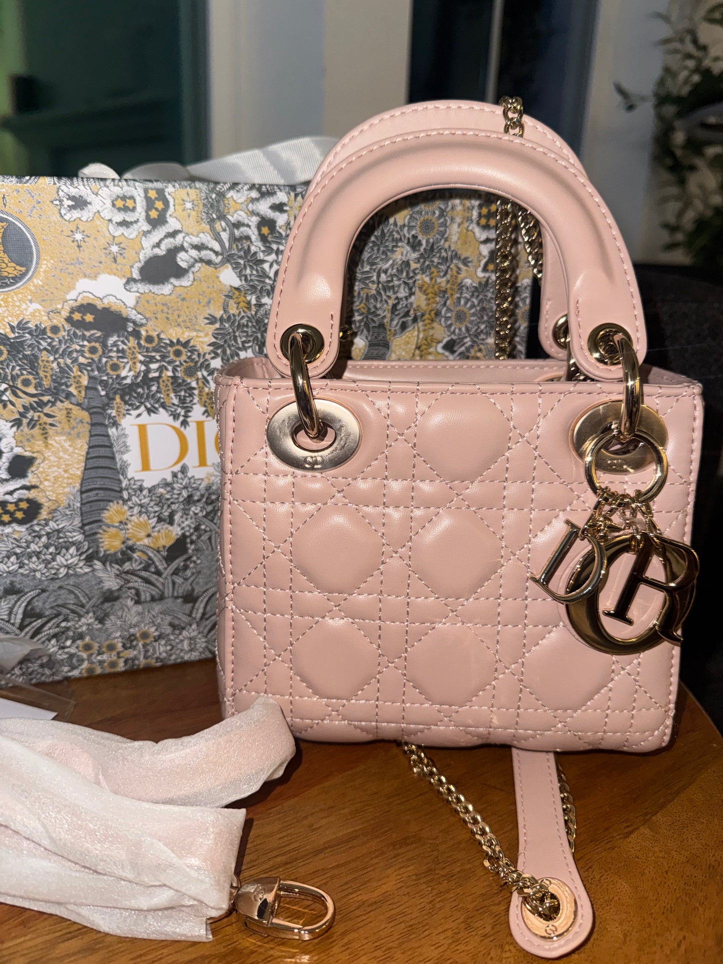 Bolsa lady Dior rosita top quality